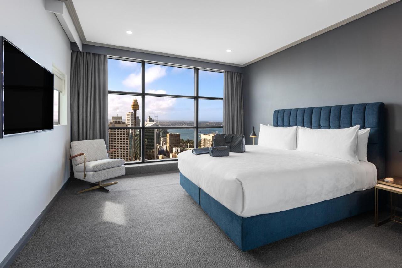 Meriton Suites World Tower, Sídney Exterior foto A bedroom at the hotel